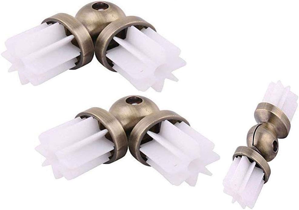 Lheng 2Pcs 28mm/1.1 Inch Corner Shower Curtain Rod