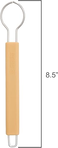 Miniatura 9 de Redecker Mango de cepillo de silicona para platos, sin cabezal de cepillo, marco de acero inoxidable, se adapta a todos los cabezales de repuesto