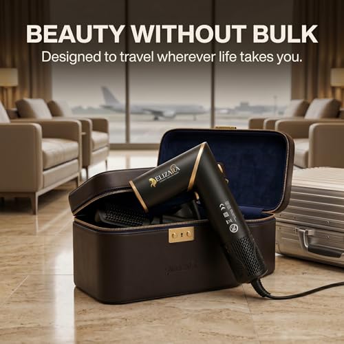 Image of Hair Styler 5 in 1 Hot Air Brush | Blow Dryer Brush | Curling Iron | Straightener Brush & Volumizer | Negative Ion | 3 Heat Settings | Frizz-Free Salon Finish for Women - 1 Year Warranty