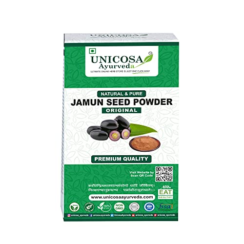 UNICOSA Ayurveda Natural Jamun Seed Powder for Diabetes – 250gm Helps in Managing Blood Sugar UNICOSA Ayurveda Natural Jamun Seed Powder for Diabetes – 250gm Helps in Managing Blood Sugar