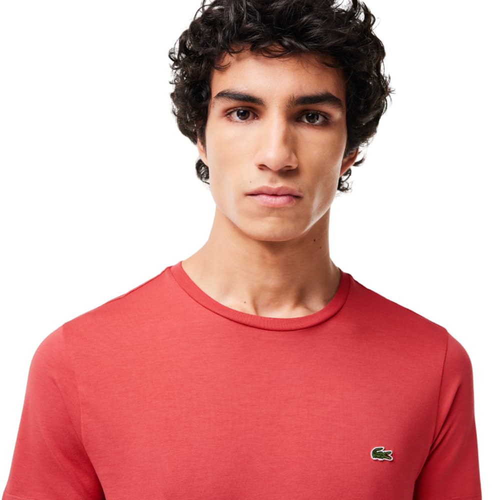 Lacoste Men's Short Sleeve Pima Jersey Crew Neck Tee