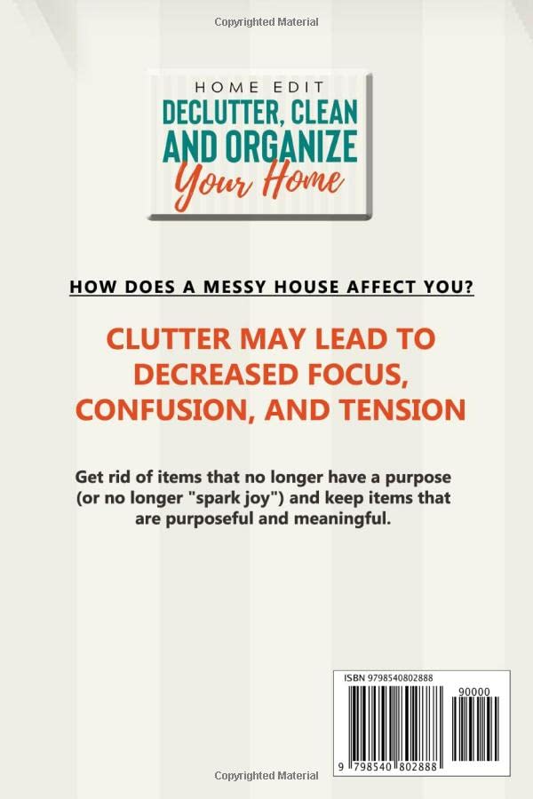 HOME EDIT: DECLUTTER, CLEAN AND ORGANIZE YOUR HOME - Ideas, Plans and Habits for a Perfect Organized LIFE image 3