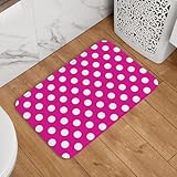 Facile à nettoyer et à entretenir : ce tapis de bain et tapis de bain rose vif à pois pour salle de bain est facile à laver à la main et sèche rapidement. Conçu pour un usage quotidien comme tapis de cuisine, tapis de cuisine ou tapis de buanderie, il est également idéal pour les tapis de cuisine pour le sol, les tapis pour le sol de la cuisine, ou même les tapis lavables en machine. Sa texture le rend à la fois fonctionnel et décoratif