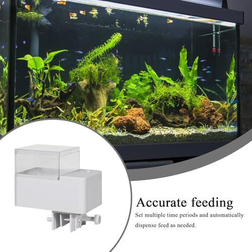 Alimentador automático de peces con temporizador programable para acuarios y estanques 4