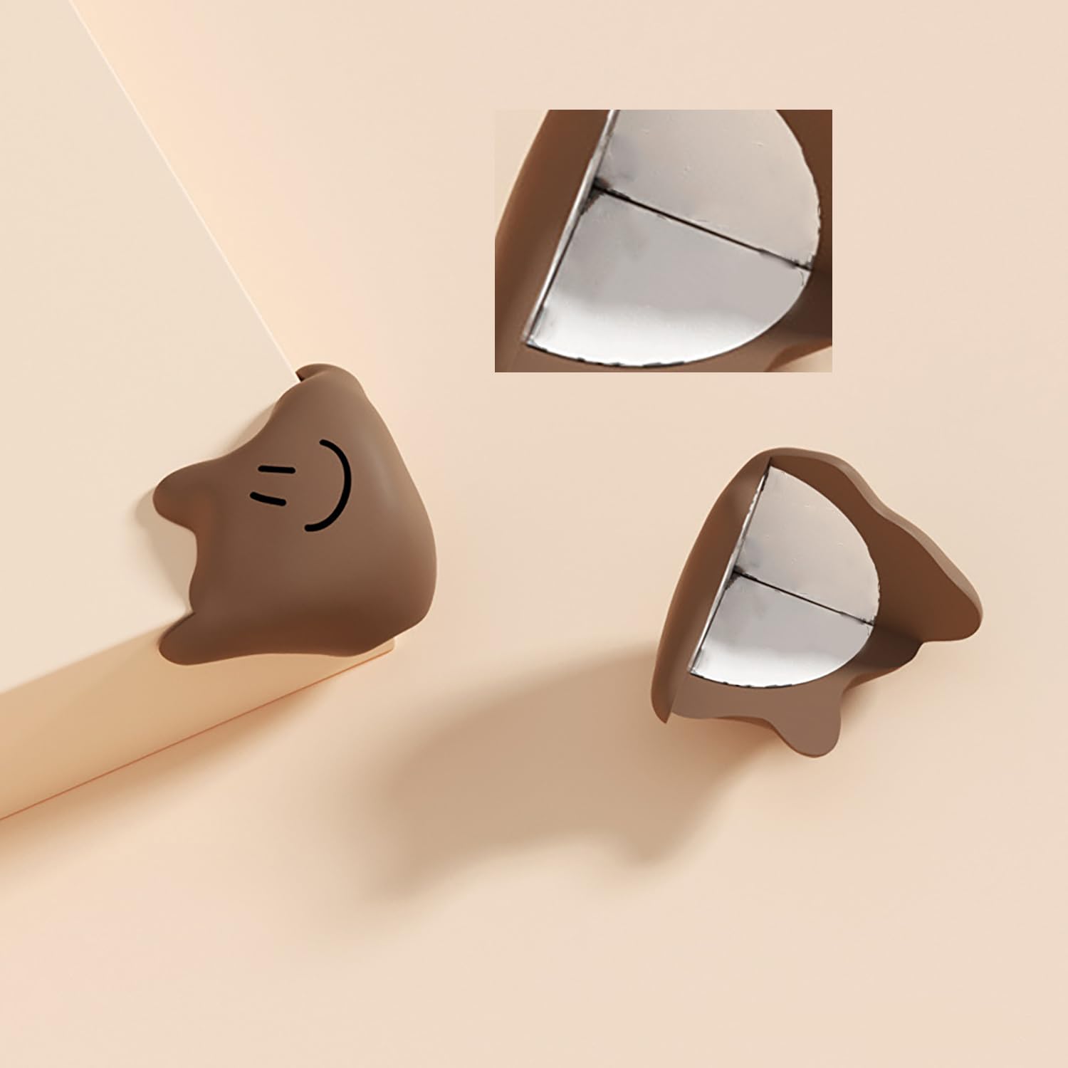 Protector Esquinas Muebles De para - Juego de 4 Piezas, Marrón, Envuelve los Bordes Afilados de la Mesa para Evitar Golpes y Golpes y Prevenir Lesiones Sencillo y Bonito