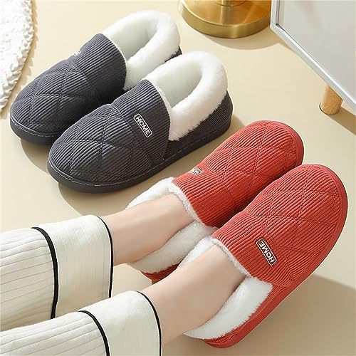 Cliont Ladies House Slippers Memory Foam Slippers for Women Men Comfortable Warm Cosy Non Slip2