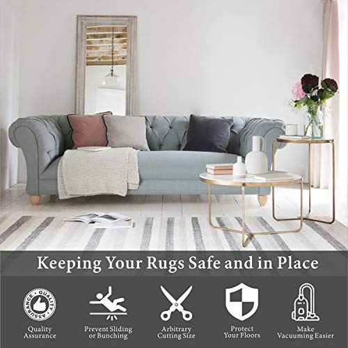 Lhflive 2' X 3' Non-Slip Area Rug Pad 2 Pack Extra Thick Pad For Any Hard Surface Floors, Keep Your Rugs Safe And In Place #TOP5