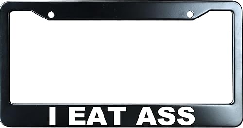 Miniatura 18 de Cuidado con las motocicletas, marco de matrícula divertido para hombres/mujeres, cubierta de matrícula de auto de acero inoxidable con impresión UV