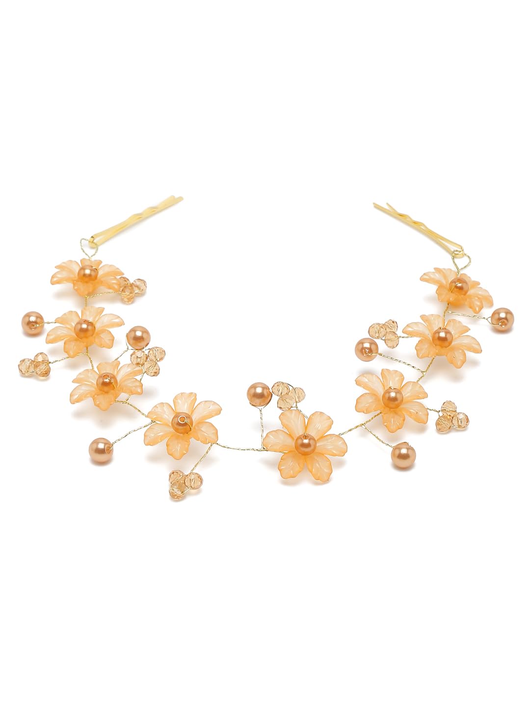 Fashion Jewellery Floral Shape Hair Chain Hair Accessories for Girls and Women-image-19