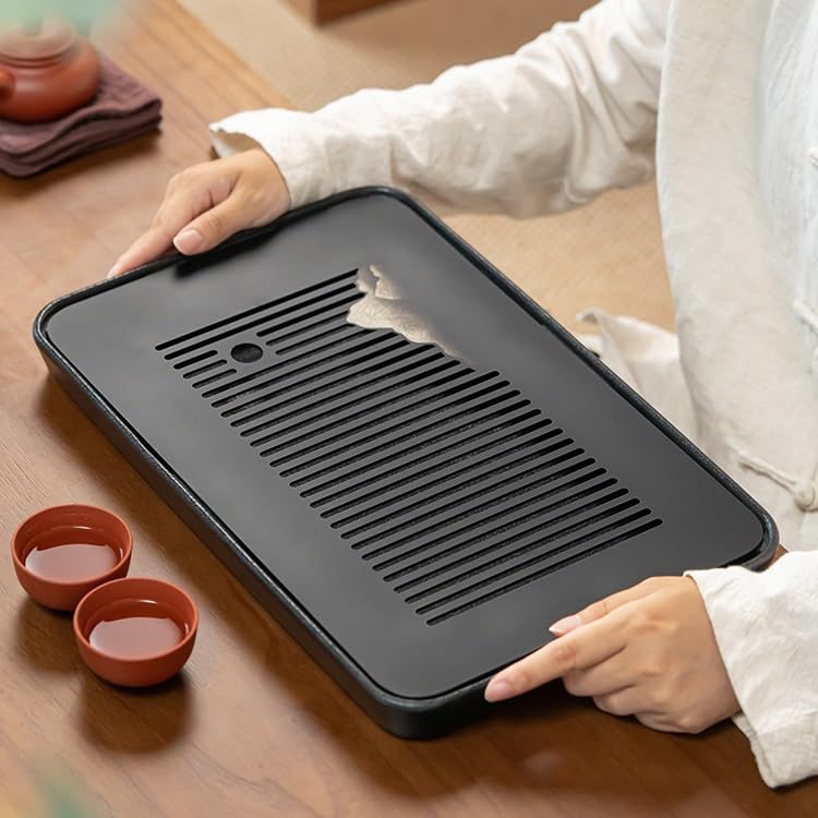Taca na herbatę Taca na stolik kawowy Handmade Retro przechowywanie wody taca na herbatę gospodarstwa domowego stół do parzenia na sucho prosty zestaw do herbaty, taca do salonu stolik do herbaty