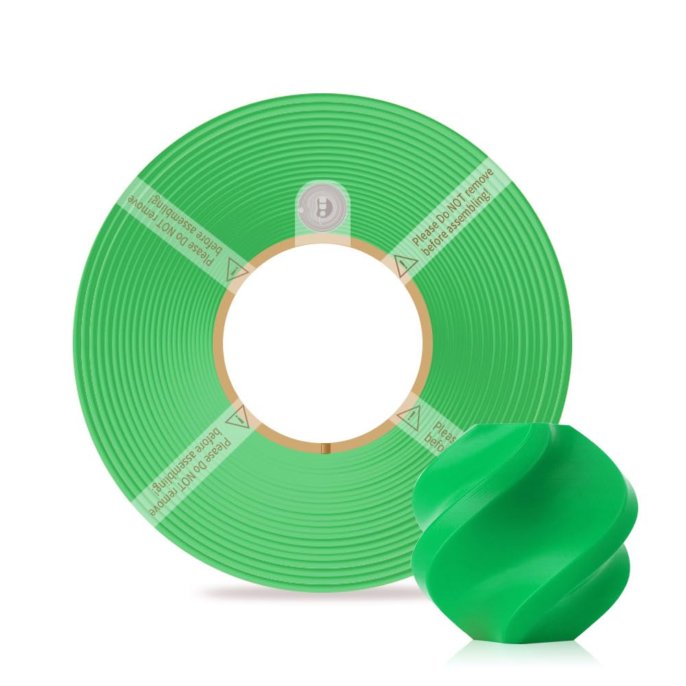 Photo 1 of PLA Basic Refill Filament 1.75mm High-Speed, Easy to Print, Eco Friendly with RFID for Bambu Lab X1, X1C, P1S, P1P,A1, A1 MINI AMS 1KG (2.2lbs) Exclude Spool +/- 0.03mm (Bamboo Green 10501)