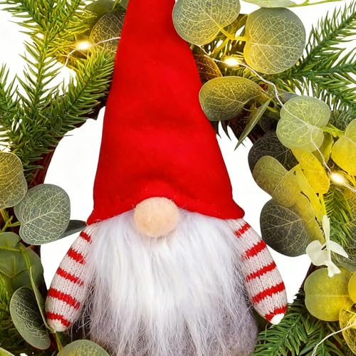 Couronne gnome de porte d'entrée style ferme pour embellir votre maison - 7