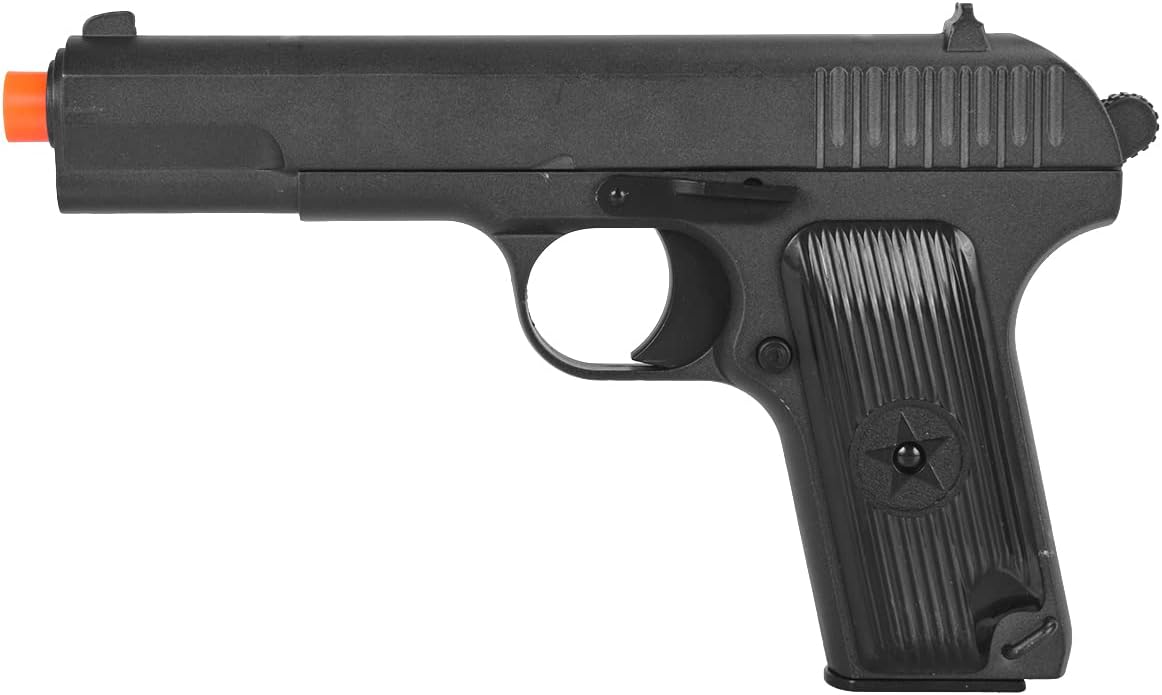 G33 Airsoft Tokarev Metal Spring Airsoft Pistol - Black -UK Arms