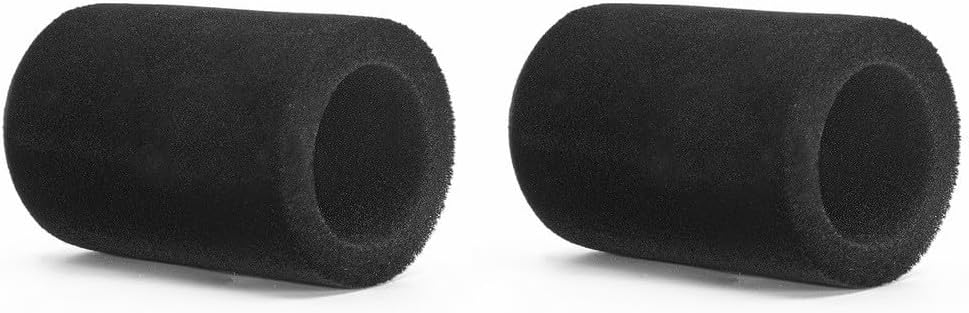 2 Pack Microphone Covers Foam For For Jbl Easysing Mics, Windscreen Filter Noise Reduction, Black Gray Sponge Accessories For Karaoke Party Stage PerformanceBlack