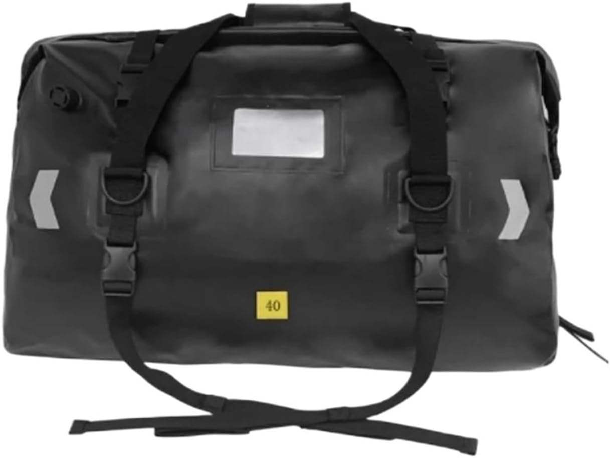 オートバイパニア 折りたたみ式サドルバッグ 40L 66L オートバイテールバッグ ヘルメット 耐久性のあるリアモトシートバッグ 大