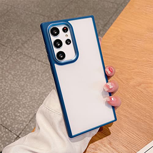 Coque antichoc Samsung S22 Ultra qui évite les rayures de caméra avec dos mat silicone