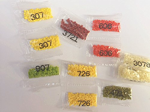 Yumeart Diy Diamond Painting By Number Rose & Butterfly 3D Cross Stitch Rhinestone Picture Home Decor 30X30Cm（12X12") #TOP7