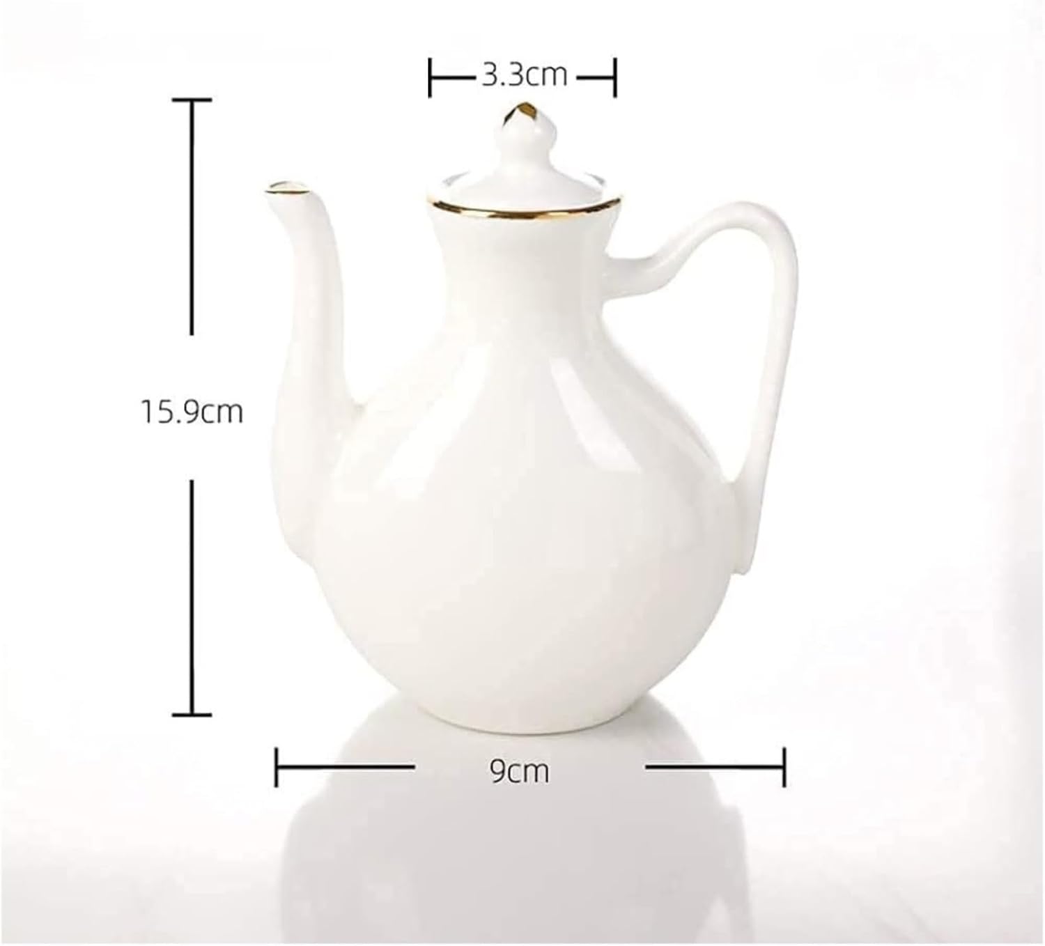 Oil and Vinegar Dispenser Oil and Vinegar Dispenser- Soy Sauce or Vinegar Cruet with Pourer,Liquid Condimentfor Kitchen Cooking Cooking(Gold,15.9 * 9cm)