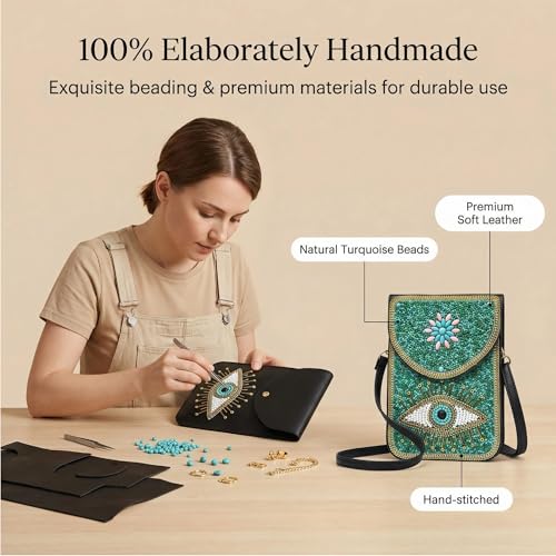 Image of Small Crossbody Bags for Women Designer Cell Phone Bag Boho Shoulder Wallet Purse
