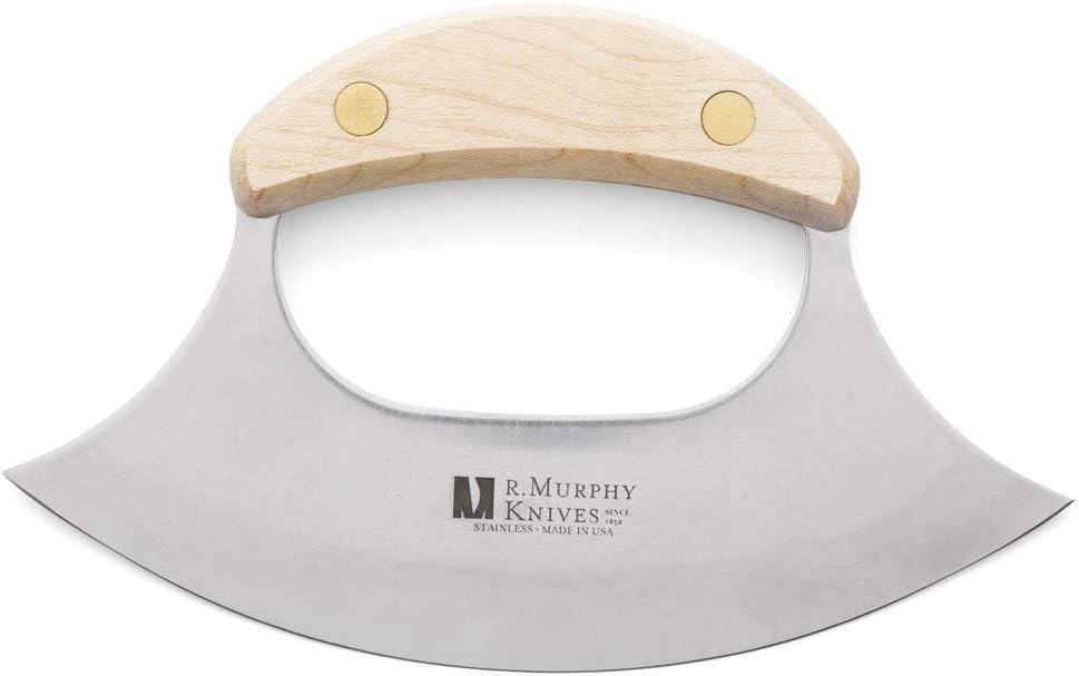 R Murphy Ulu Mincing Chopping Cutting Knife Professional Commercial-grade with Edge Protector