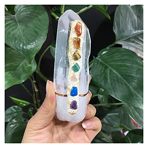 Siete chakra espécimen de cuarzo para eliminar el estrés con meditación 5