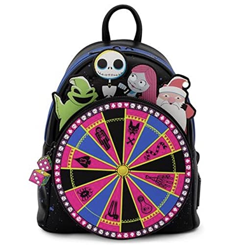 Loungefly Disney Nightmare Before Christmas Oogie Boogie Wheel Womens Double Strap Shoulder Bag Purse