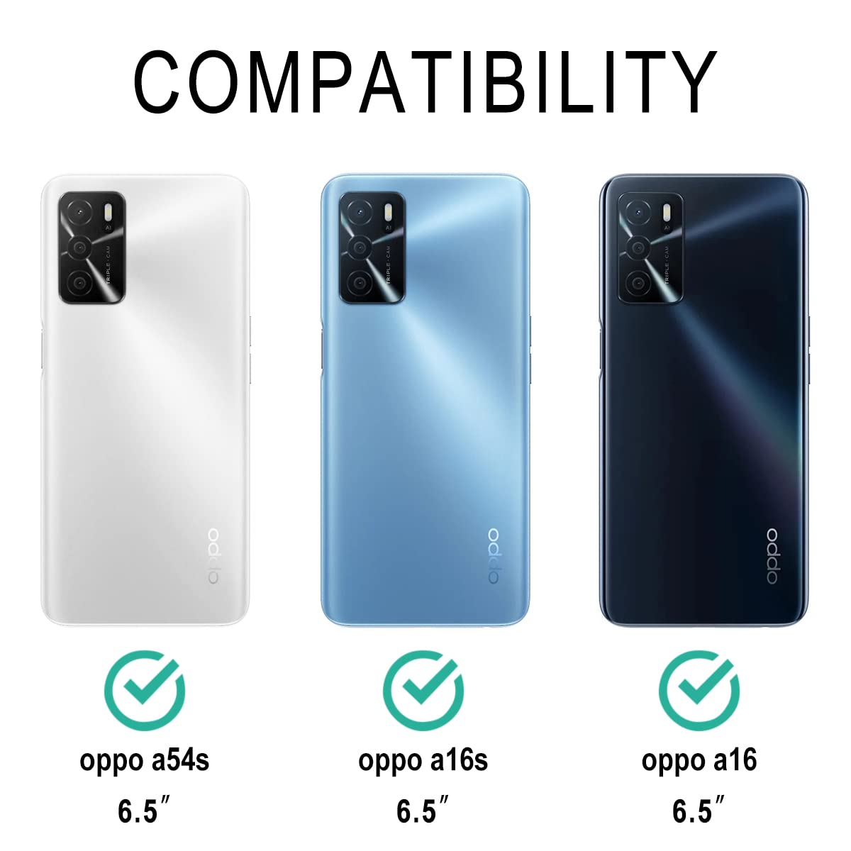 Vauki 2 Pezzi Vetro Temperato Privacy Per Oppo A16/A16s/A54s | Anti-spia 9H, Antigraffio, Senza Bolle, Compatibile Con Cover