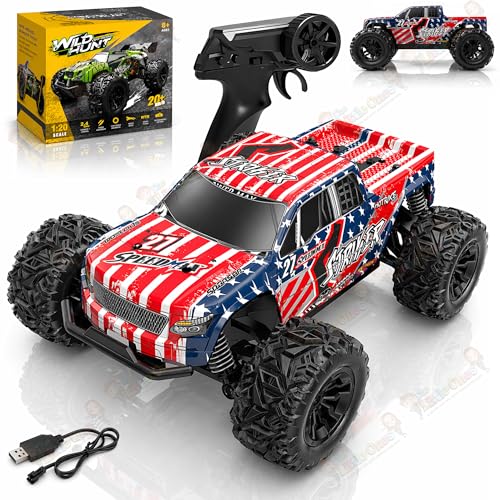 Image of The Little Ones RC Car - RC 4x4 Wheel 20 KPH Off-Road Truck Drive High-Speed Double Sided 2.4GHz Remote Control Drift Stunt Cars 360 Rotation Toys for Kids & Adults [Scale 1:20][POWERX RC]