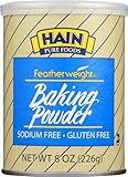 Hain Pure Foods Featherweight Baking Powder, 8 Ounce ( 2 Pack )