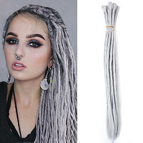 Shinon 15Pcs/20Inch Crochet Dreadlocks Extensions 100% Hip-hop Handmade Synthetic Hair Extensions Twist Braiding Hairpiece For Fashion Goddess