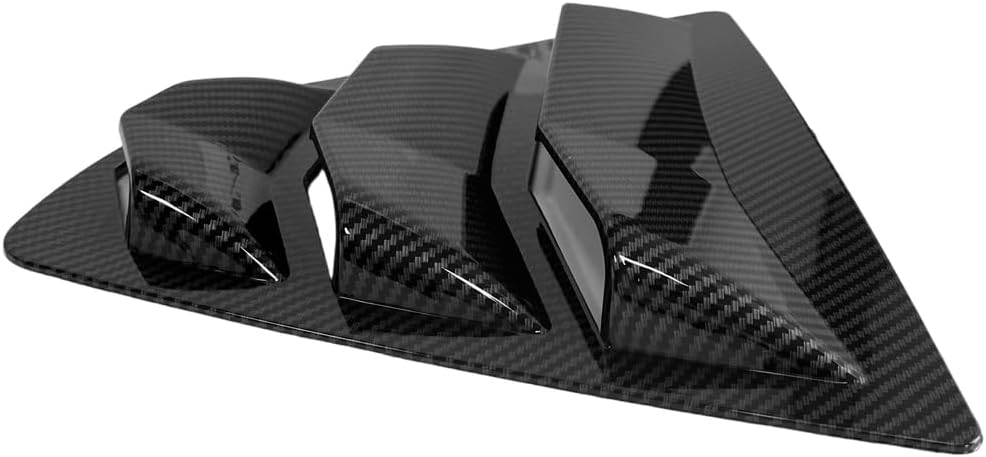 Compatible with Toyota Camry 2018-2024 Rear Side Window Louvers, 8th Gen SE LE XSE TRD Hybrid, Carbon Fiber Texture Exterior Trim Quarter Window Cover - 2PCS