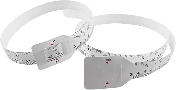 Ba   evresi  l me Band  2 ADET 24x0,79 in /60x2 cm Beyaz Bebek Ba   evresi  l m Cetvelleri