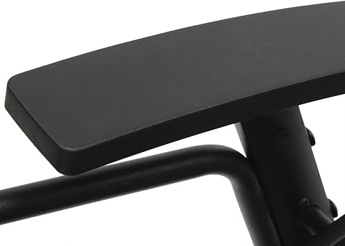 Miniatura 6 de Set of 4 Office Guest Chair,Mesh Back Stacking Arm Chairs with Upholstered Fabric, Metal Frame,330Lbs Capacity, Conference Room Chair, Reception