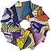 Oaixuilhy 12pcs Fat Quarters African Fabric Squares 19.5 x 15.7 Inch Kente Cloth Ankara Wax Print Fabric Bundles for DIY Sewing Patchwork Accessories