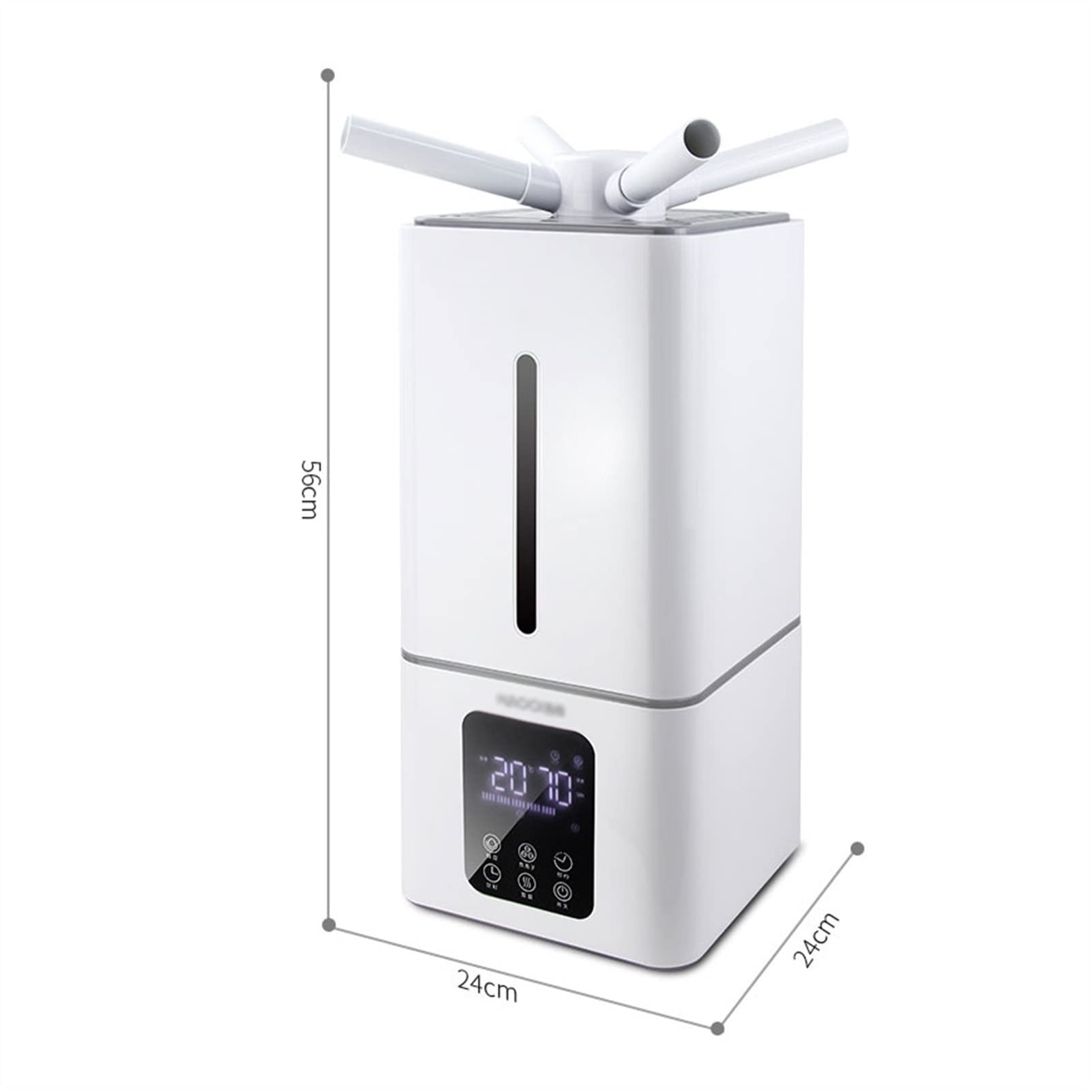 Umidificatore Ambiente Umidificatore da pavimento di grandi dimensioni da 13 litri, umidità costante intelligente, umidificatore temporizzato, umidificazione for appuntamenti e protezione dalla carenz