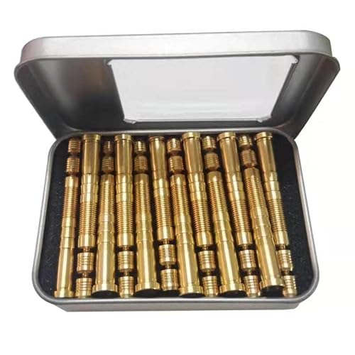 150 Grain Archery Arrow Copper & Aluminum Insert Screw Copper Brass Arrow Inserts Arrowheads Connector,For Diameter.244 Arrow Shaft Archery Accessories(12 Pcs) #TOP3
