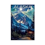 Alaska-Poster (4) Leinwandposter Schlafzimmer Dekor 
