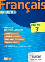 Défibrevet Cours/Méthodes/Exos Français 3e 2047351308 Book Cover