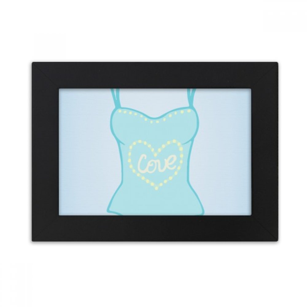 Cadre photo noir avec illustration costume bleu, l'idée cadeau idéale pour un bureau