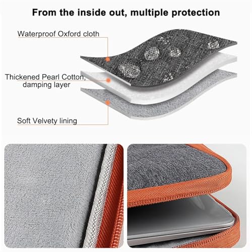 Cartera de computadora ejecutiva y bolsa de manga textil antigolpes 3