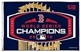 Rico Industries Boston Red Sox 2018 World Series Champions 3x5 Flag w/Grommets Outdoor House Banner Baseball