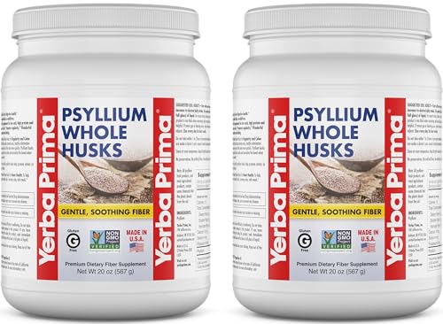 Yerba Prima Psyllium Whole Husk Fiber Supplement (2 Pack)