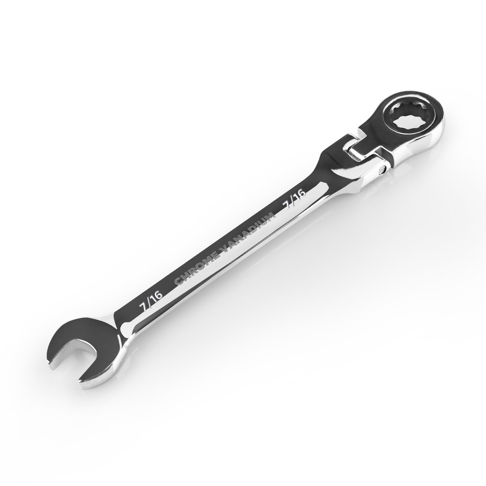Clé à cliquet 7/16 flexible clé mixte outillage acier chrome vanadium