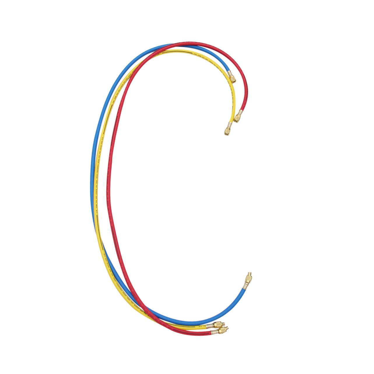 GRIRIW 60 Charging Hoses Set 1/4 SAE 600 Psi R410a/ /r134a Shut HVAC R410a Durable Fits Us Manifolds