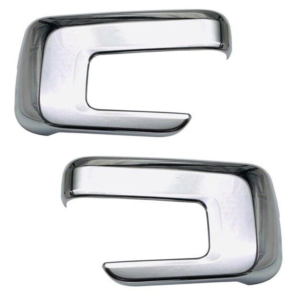 Triple Chrome Plated Door Mirror Covers with Signal Cutout Compatible with 2021-2023 F-150