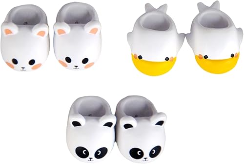 Miniatura 2 de YMY - Pantuflas de animales ob11, zapatos de muñeca gsc Clay Human bjd escala 112, zapatos de muñeca de Navidad y Año Nuevo, regalos para niños y