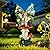 twinbling Solar Fairy Garden Decor Flower Fairies Mushroom Figurines with Snail Decor Gifts for Women Mom Miniature Fairy Figurine for Lawn Garden Patio Yard Decorations Outdoor Statue