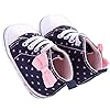 waylongplus Infant Canvas Soft Sole Anti-Slip Prewalker Toddler Crib Shoes Love Print Sneaker (Pink Size 3)