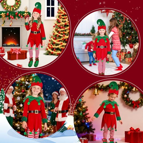 Disfraz de Elfo Navideño para Niñas Talla 8-9 Años miniatura 5
