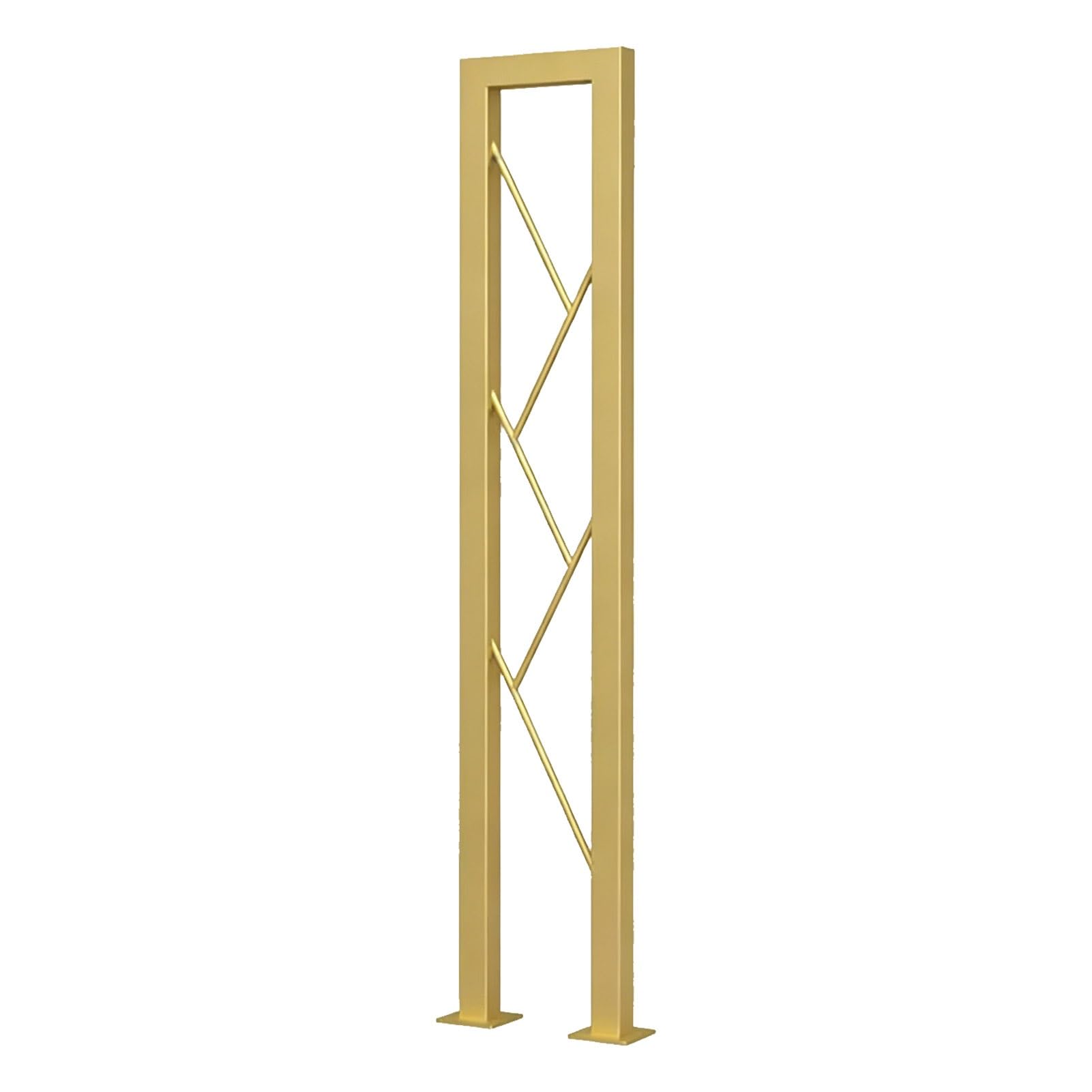 Garden Stair Railing Handrail, U-Shaped Hand Rails - Optional Height 35-100cm, Wrought Iron Decking & Fencing Handrails for Outdoor Stairs Entrance Backyard, Gold(85cm/33in)